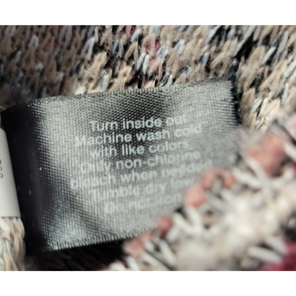 Lane Bryant Cardigan Sweater Women 14/16 Cranberry Open Front Duster Knit Boho - Picture 10 of 12